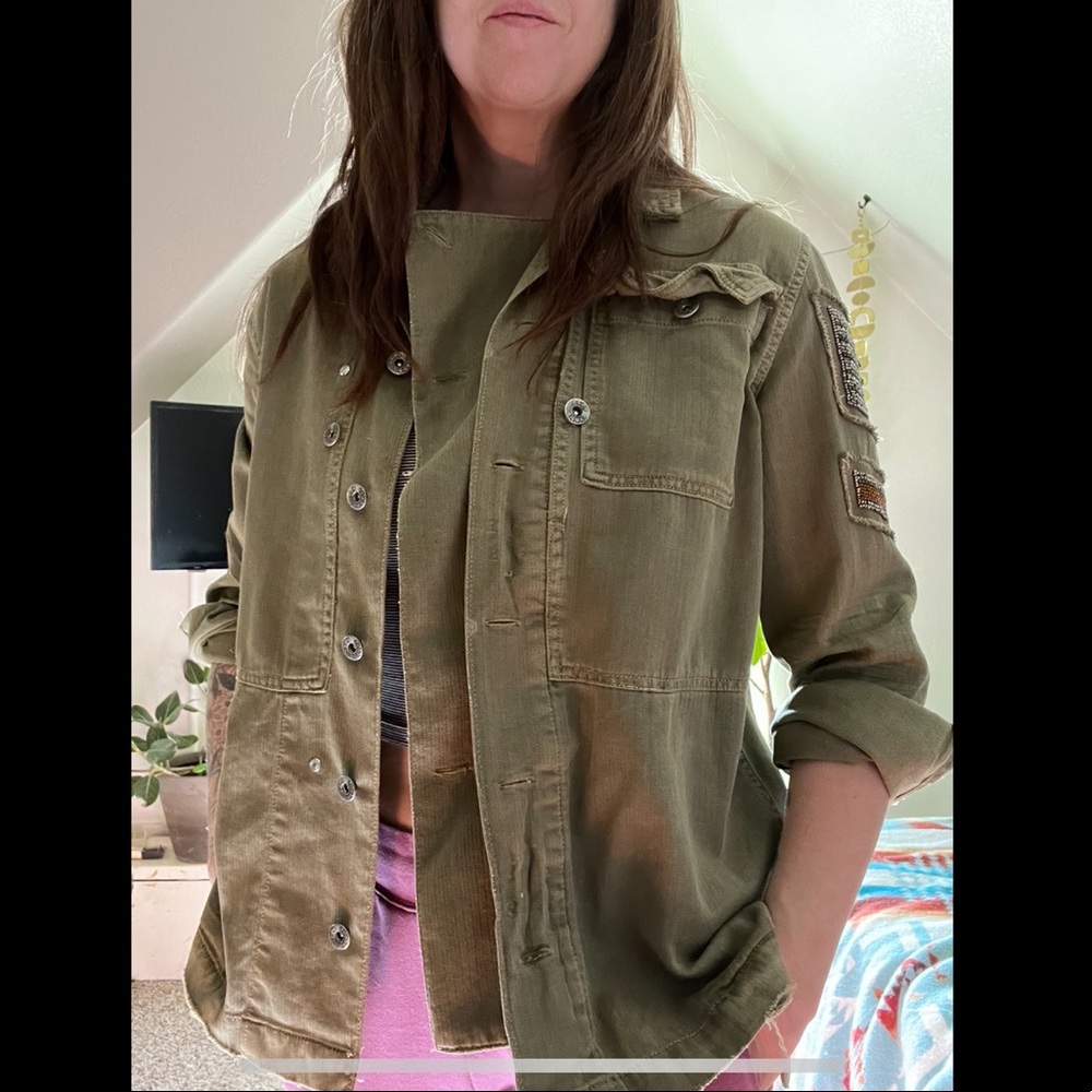 Free People Army Over Shirt/jacket